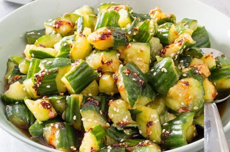 Smashed Cucumber Salad